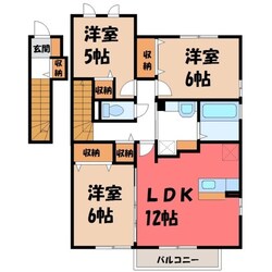 カーサ フォレスト Ａの物件間取画像